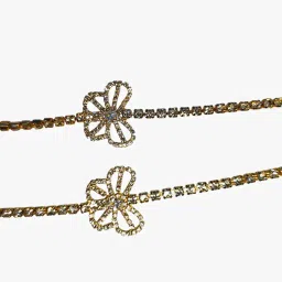 jemego Women 1Pair Adjustable Rhinestone Diamond Straps Stylish Replacement Bra Strap for Strapless & Off-Shoulder Outfits image 2