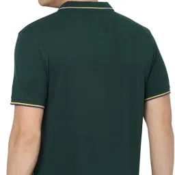 allen solly Men's Solid Regular Fit Polo image 2