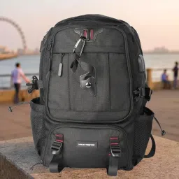 kaya trends Laptop Backpack for Men Fashion ||PU - OX-3001 Leather|| Textured Fabric Shoulder Bags for 15.6-Inch Laptop/Water-Resistant image 4