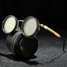 cloyster Adjustable Shades Glasses Twist Round SunglassesBrightnessTint Rounded Polarized Uv400 Lenses Nd Filter Sunglasses 1-9 Gears Beach Eyewear Unisex image 2