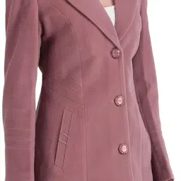 brazo Women’s Long Winter Coat |Classic Professional Style, Overcoat with Notch Lapel & Button Closure | Stylish Formal & Casual Wear image 3
