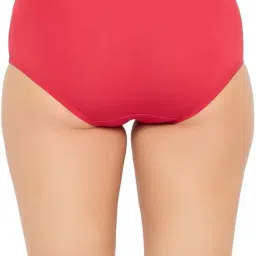 clovia Women's Pack of 3 Cotton High Waist Outer Elastic Hipster Panty image 3