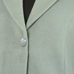 crimsoune club Women's Green Notched Lapel Long Length Overcoat image 3