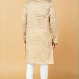 indus route by pantaloons Men's Polyester Blend Embroidery Regular Kurta image 3