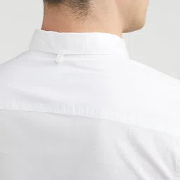 allen solly Men's Cotton Slim Fit Shirt (ALSFACUFD89916_White_38) image 5