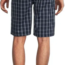 twist99 Mens Cotton Checkered Plus Size Shorts with Elastic image 1