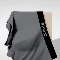 ethika Anti Bacterial Micromodal Solid Underwear for Men Combo Airsoft Trunk Breathable Inner for Men Sweatproof Underwear Pack of 3 Multicolour image 4