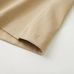 vel Plain Oversized 240 GSM Baggy Fit Drop Shoulder Half Sleeves Round Neck Solid Pure 100% Cotton T-Shirt for Men image 5