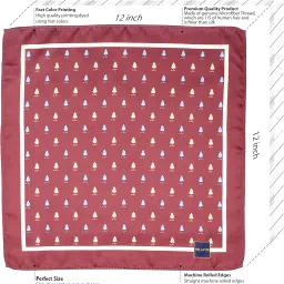 peluche Poly-Silk Grapes Design Pocket Square For Men image 5