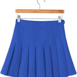 myaddiction Pleated Skirt Activewear Athletic Skorts High Waisted Blue XL image 4