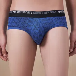 Masch Sports Pack Of 3 Printed Basic Briefs BRF-3-PRT-EI-GRN-ET-RED-BLU image 2