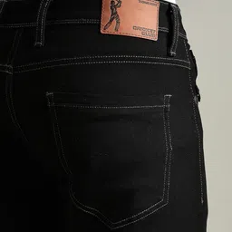 Thomas Scott Men Original Straight Fit Mid-Rise Clean Look No Fade Stretchable Jeans image 3