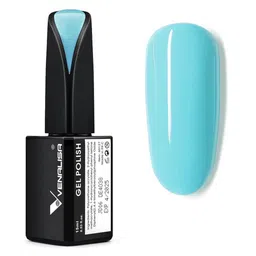 VENALISA Blue French Gel Camouflage Nail Color UV Gel Varnish Soak Off Nail Polish-image-70