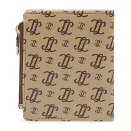 Lavie Women's Chic Monogram LL Print Small Bifold Wallet (taupe) (S) image 4