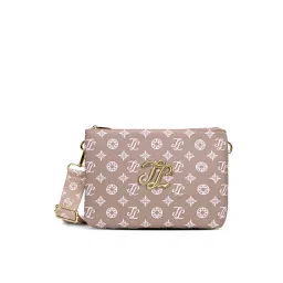 Lavie Signature Mono Oak Pink Printed Sling Bag image 1