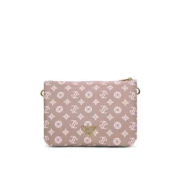 Lavie Signature Mono Oak Pink Printed Sling Bag image 4