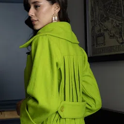 Rhe-Ana Spread Collar Woollen Tailored Jacket image 3