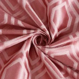 SOKNACK Peach & Pink Geometric Black Out Window Curtain image 4