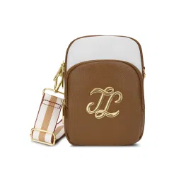 Lavie Signature Colourblock Berkly Tan Colorblock Sling Bag image 1