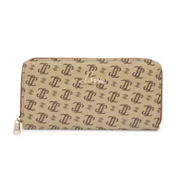 Lavie Women's Sacy Monogram LL Print large Zip around Wallet (taupe) (L) image 1