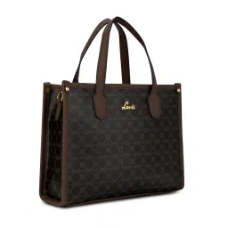 Lavie Womens Black Mono Kelissa Satchel with Detachable Strap (L) image 3