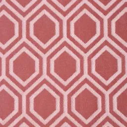 SOKNACK Peach & Pink Geometric Black Out Window Curtain image 5