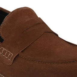 CARLO ROMANO Men Brown Suede Formal Loafers image 4
