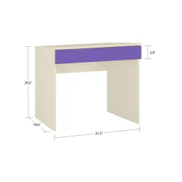 adona Primera Kids Study Desk with Drawer in Light Woodgrain Finish Lavender Purple Colour image 5