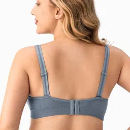 angelhood Womens Seamless Sleep Nursing Bra,Breastfeeding Maternity Bra with Remove Bra Pads Extenders Pack of 3 image 4