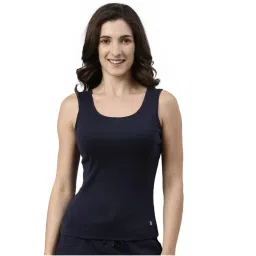 Enamor Sleeveless Scoop Neck Regular Length Tank Top For Women - E025-image-24