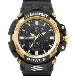 PLEIN SPORT Men Textured Dial & Silicon Straps Analogue and Digital Watch PSNBA0523 image 1