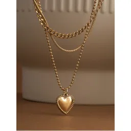 Palmonas 18K Gold Plated Gilded Affection Layered Necklace For Womens Waterproof And Anti-Tarnish-image-5