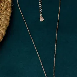 Accessorize London Women Heart Pendant Brass Gold-Plated Chain-image-12