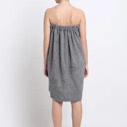 Creeva Luxury 2Pcs Pure Cotton 380GSM Anti Bacterial Bath Wrap & Hair Wrap Towels Robe image 3