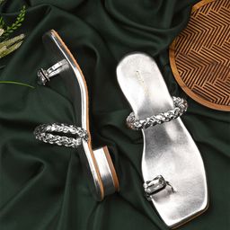 CLOG LONDON Braided One Toe Block Heels-picture-9