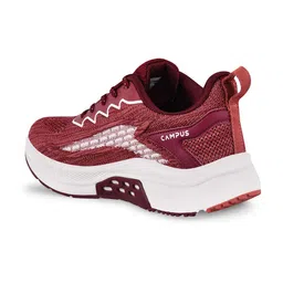 Campus Men Maroon Mesh Running Sports Shoes image 5