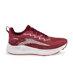 Campus Men Maroon Mesh Running Sports Shoes image 4