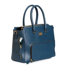 RASHKI JUNO - Women Teal Work Handbag bag with Detachable Shoulder Strap image 5