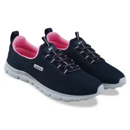 Campus RITZEY Women Navy Blue & Pink Walking Shoes-image-4