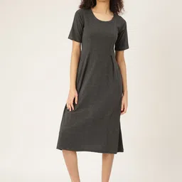 BRINNS Charcoal Grey Midi Dress image 1