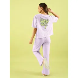 Sweet Dreams Purple Snoopy Mint-Tint Nightsuit (Set of 2) image 3