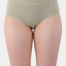 Amour Secret Women Mid-Rise Anti Bacterial Hipster Briefs P015N_Olv-image-4