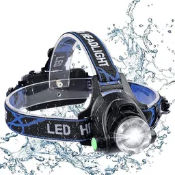 GUDDIES LED Headlamp USB Rechargeable Dual Light Motion Sensor 500 Lumens, 3 and 5 Modes, Waterproof Flashlight for Running, Camping image 1