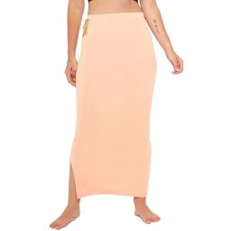 Secrets By ZeroKaata Seamless Saree Shapewear Petticoat for Women with Side Drawstring Nude-picture-33