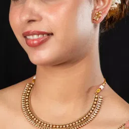 Niscka 24K Gold Plated Antique Jewellery Set-picture-12