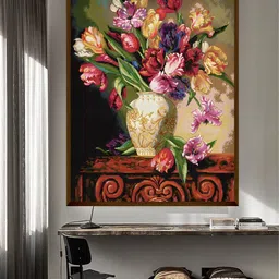 The Art House Brown & Green Floral Wooden Painting Wall Art-image-24
