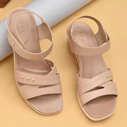 ROCIA By Regal Nude Women Comfort Wedges Heels-picture-38