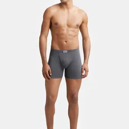 Jockey Pack Of 3 Ribbed Super Combed Cotton Trunks 8008-0305-NVCMG image 4