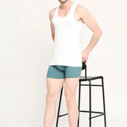 VIP Men Pack of 2 Snug Fit Pure Cotton Innerwear Vests VP-MI-VS-NWBRN-10P-PO2-80 image 4