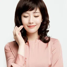 Assu Full Wigs Hair Wig For Woman Curly Wavy HairWig Lady Wigs Realistic Fake Hair Medium Long Hair Real Hair Full Head Cover Wig 18 Inch image 3